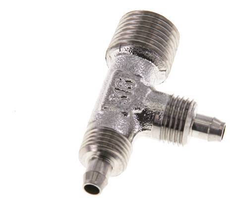 6x4 & R1/4'' Acero inoxidable 1.4305 Racor en T de ángulo recto con rosca macho