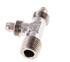 Racor en T en ángulo recto con rosca macho de acero inoxidable 1.4305 de 8x6 y R1/4