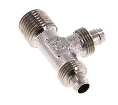 Racor en T en ángulo recto con rosca macho de acero inoxidable 1.4305 de 8x6 y R1/4