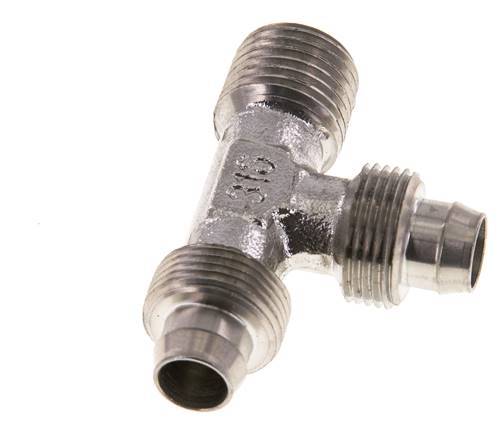 10x8 & R1/4'' Acero inoxidable 1.4305 Racor en T en ángulo recto con rosca macho