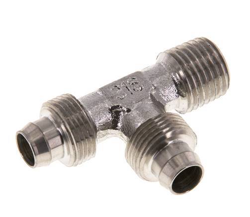 10x8 & R1/4'' Acero inoxidable 1.4305 Racor en T en ángulo recto con rosca macho