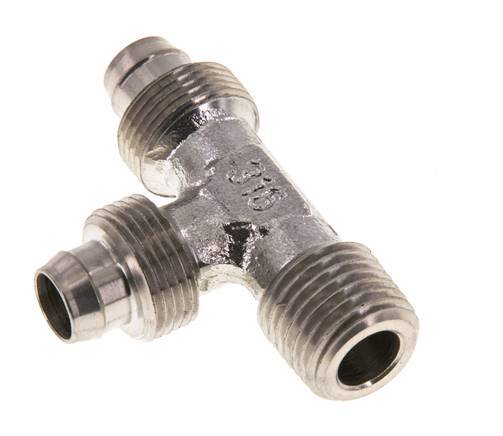 10x8 & R1/4'' Acero inoxidable 1.4305 Racor en T en ángulo recto con rosca macho