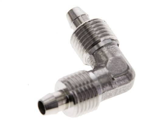 6x4 Acero inoxidable 1.4404 Codo Racor rápido