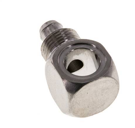 Conector Banjo Acero Inoxidable 1.4571 8x6 & G1/8'' de Rosca