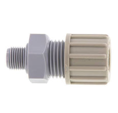 Racor de compresión recto 10x8mm y G1/8'' PA con rosca macho 10 bar [2 piezas]