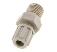 Accesorio de compresión recto de PP de 6x4mm y G1/4'' con rosca macho 10 bar [2 piezas]