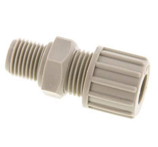 10x8mm & G1/4'' PP Racor recto de compresión con rosca macho 10 bar