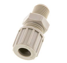 10x8mm & G1/4'' PP Racor recto de compresión con rosca macho 10 bar