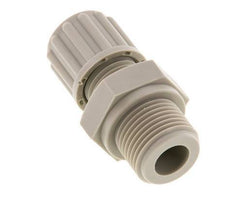 Accesorio de compresión recto de PP 8x6 mm y G3/8'' con rosca macho 10 bar