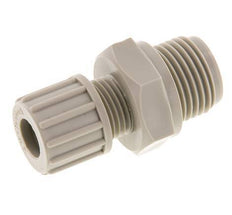 10x8mm & G1/2'' PP Racor recto de compresión con rosca macho 10 bar