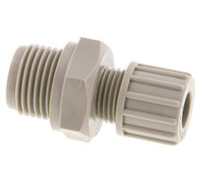 10x8mm & G1/2'' PP Racor recto de compresión con rosca macho 10 bar