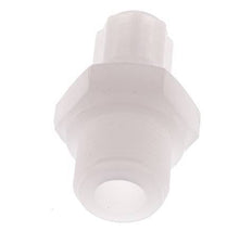 Racor de compresión recto de PVDF de 6x4 mm y G3/8'' con rosca macho 10 bar