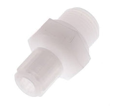 Racor de compresión recto de PVDF 10x8 mm y G3/8'' con rosca macho 10 bar
