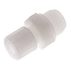 10x8mm & G1/2'' Racor de compresión recto de PVDF con rosca macho 10 bar