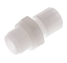 10x8mm & G1/2'' Racor de compresión recto de PVDF con rosca macho 10 bar