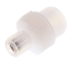 Accesorio de corte recto PFA de 6x4 mm y G1/2'' con roscas macho 10 bar