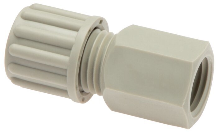 6x4mm & G1/8'' PA Straight Compression Fitting with Female Threads 10 bar [5 Pieces]