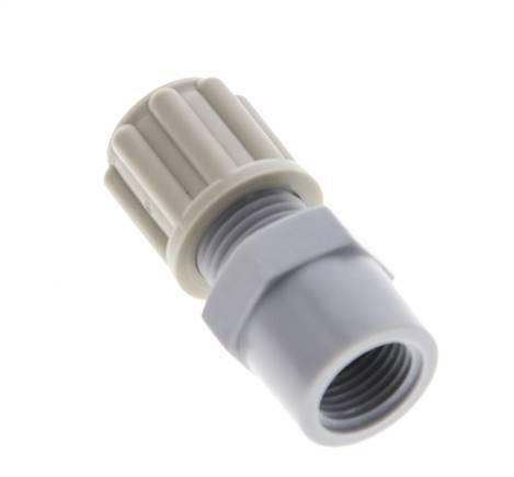 6x4mm & G1/8'' PA Straight Compression Fitting with Female Threads 10 bar [5 Pieces]