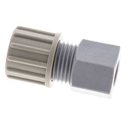 10x8mm & G1/8'' PA Straight Compression Fitting with Female Threads 10 bar