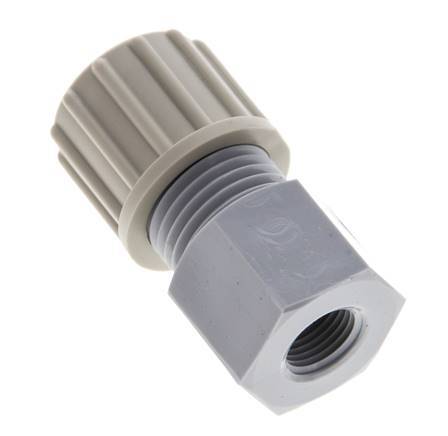10x8mm & G1/8'' PA Straight Compression Fitting with Female Threads 10 bar