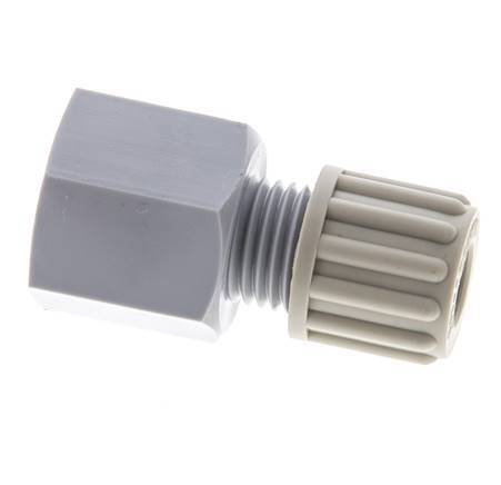8x6mm & G3/8'' PA Straight Compression Fitting with Female Threads 10 bar