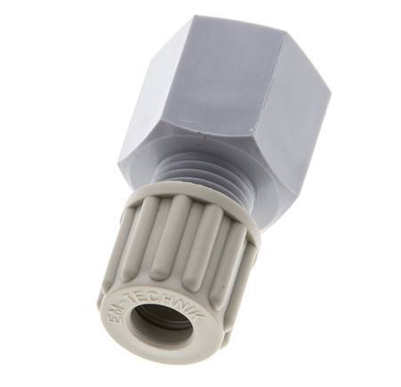 8x6mm & G3/8'' PA Straight Compression Fitting with Female Threads 10 bar