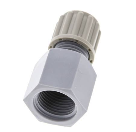8x6mm & G3/8'' PA Straight Compression Fitting with Female Threads 10 bar