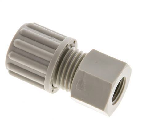 8x6mm & G1/8'' PP Straight Compression Fitting with Female Threads 10 bar