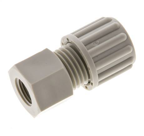 8x6mm & G1/8'' PP Straight Compression Fitting with Female Threads 10 bar