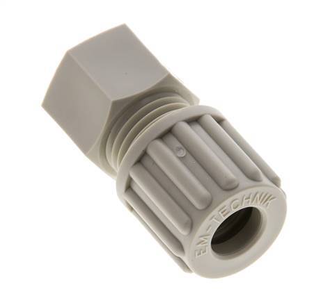 8x6mm & G1/8'' PP Straight Compression Fitting with Female Threads 10 bar