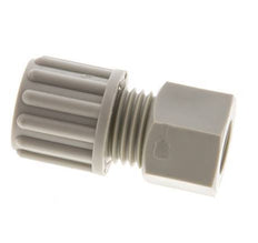 8x6mm & G1/8'' PP Straight Compression Fitting with Female Threads 10 bar