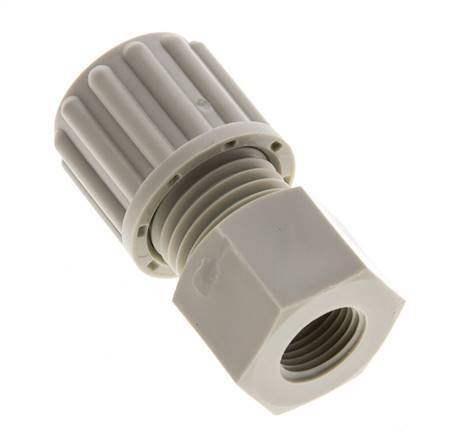 8x6mm & G1/8'' PP Straight Compression Fitting with Female Threads 10 bar