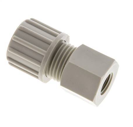 10x8mm & G1/8'' PP Straight Compression Fitting with Female Threads 10 bar
