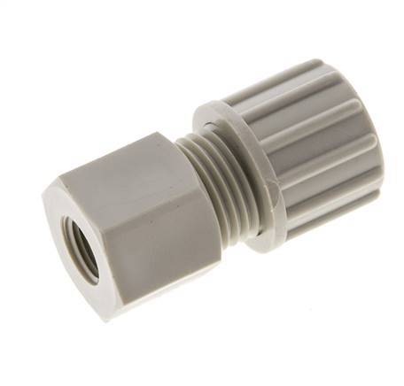 10x8mm & G1/8'' PP Straight Compression Fitting with Female Threads 10 bar