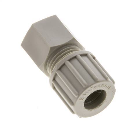 10x8mm & G1/8'' PP Straight Compression Fitting with Female Threads 10 bar