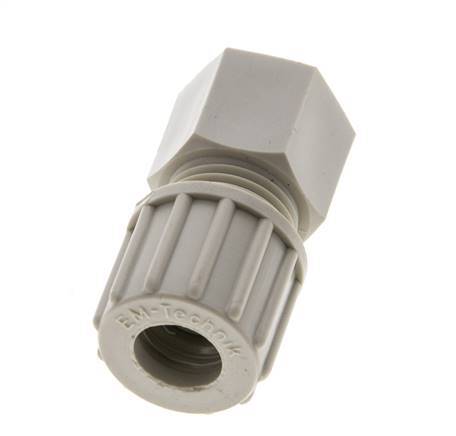 10x8mm & G1/8'' PP Straight Compression Fitting with Female Threads 10 bar