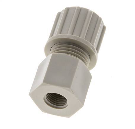 10x8mm & G1/8'' PP Straight Compression Fitting with Female Threads 10 bar