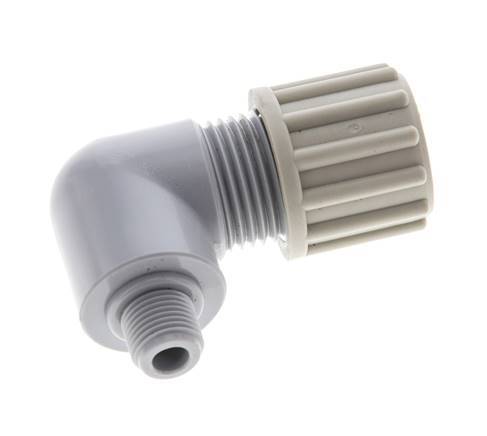 12x9mm & G1/8'' PA Elbow Compression Fitting with Male Threads 10 bar