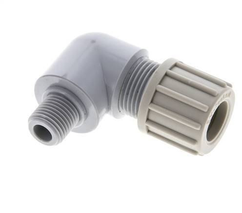 14x12mm & G1/4'' PA Elbow Compression Fitting with Male Threads 10 bar