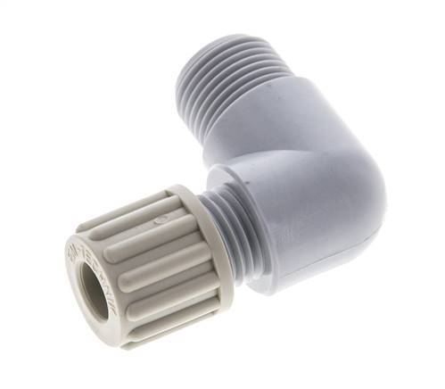 8x6mm & G3/8'' PA Elbow Compression Fitting with Male Threads 10 bar [2 Pieces]