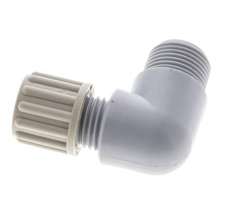 8x6mm & G3/8'' PA Elbow Compression Fitting with Male Threads 10 bar [2 Pieces]