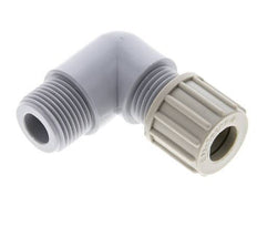 10x8mm & G3/8'' PA Elbow Compression Fitting with Male Threads 10 bar