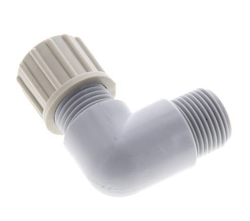10x8mm & G3/8'' PA Elbow Compression Fitting with Male Threads 10 bar