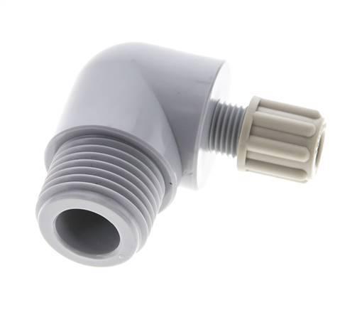 6x4mm & G1/2'' PA Elbow Compression Fitting with Male Threads 10 bar [2 Pieces]