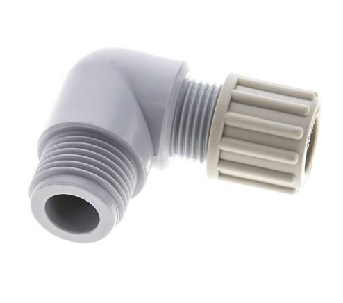 12x10mm & G1/2'' PA Elbow Compression Fitting with Male Threads 10 bar
