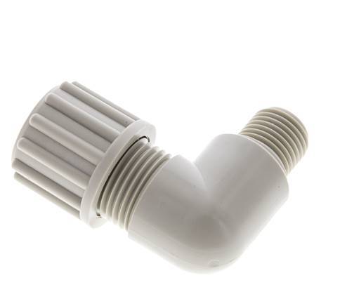 12x9mm & G1/4'' PP Elbow Compression Fitting with Male Threads 10 bar