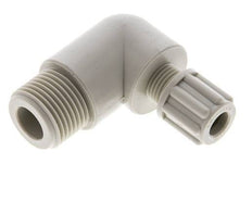 6x4mm & G3/8'' PP Elbow Compression Fitting with Male Threads 10 bar