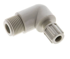 6x4mm & G3/8'' PP Elbow Compression Fitting with Male Threads 10 bar