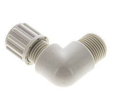 8x6mm & G3/8'' PP Elbow Compression Fitting with Male Threads 10 bar