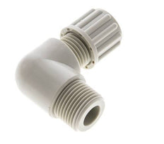 8x6mm & G3/8'' PP Elbow Compression Fitting with Male Threads 10 bar